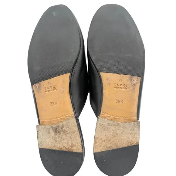 Gucci Black Princetown Leather Loafers